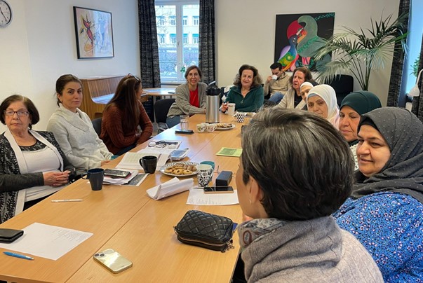At one of the meetings with the participants in the ‘Untold Journeys’ project in Linköping. Photo: Private. 
