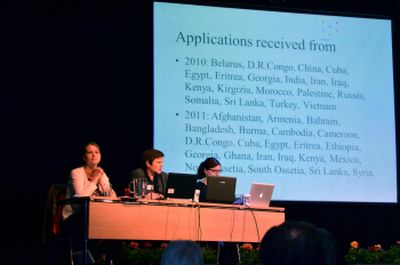 Presentation on writer applications, 2010-2011
