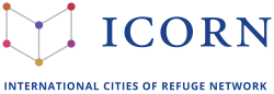 ICORN International Cities of Refuge Network. Logo. Photo. 
