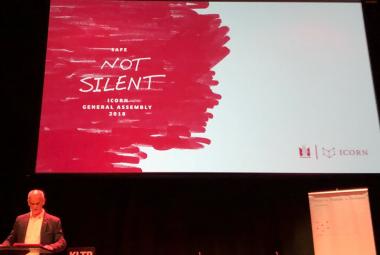 Mike van Graan at ICORN General Assembly 2018, Safe Not Silent. Photo.