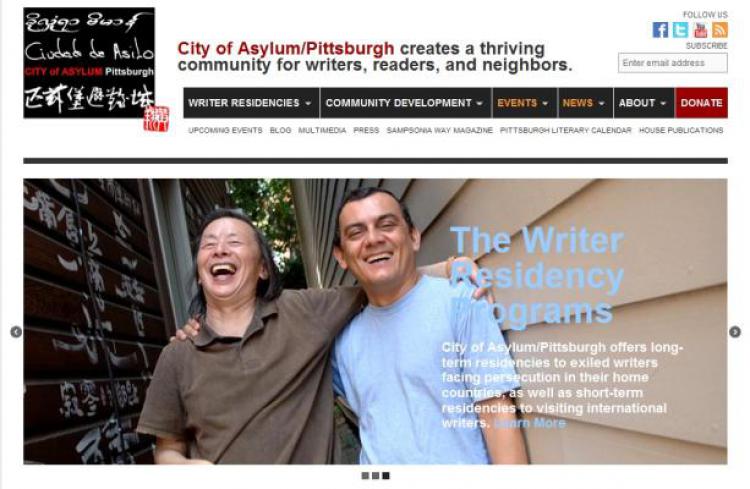 City of Asylum/Pittsburgh. Photo: screenprint. Photo