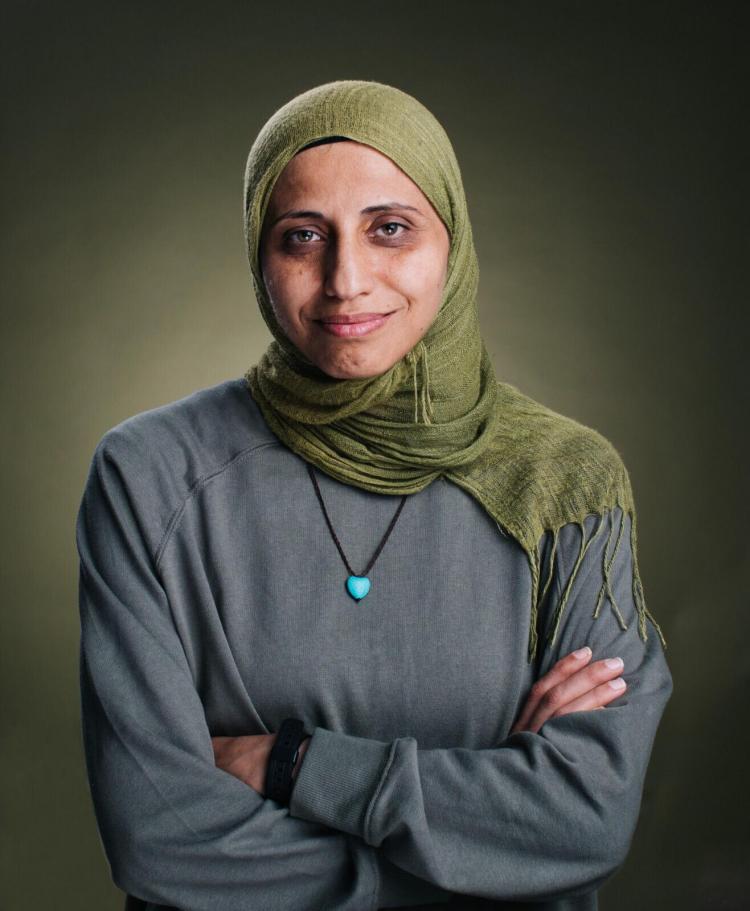 Dareen Tatour, Palestinian Poet and social media activist, ICORN residency in Sweden, awarded the Norwegian Writers* Union Freedom of Expression award for 2019. Photo: Elad Malka. Photo..