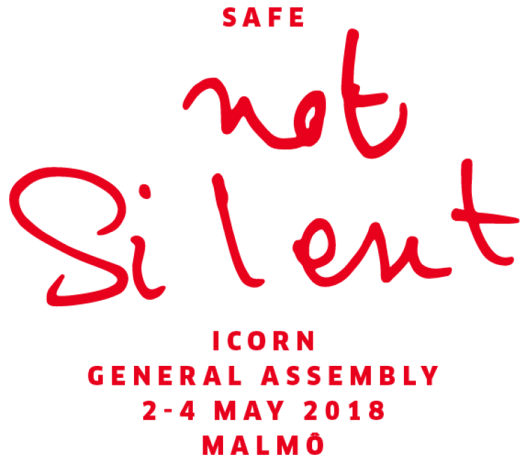 Safe not Silent, ICORN General Assembly, 2-4 May 2018, Malmö. Photo.