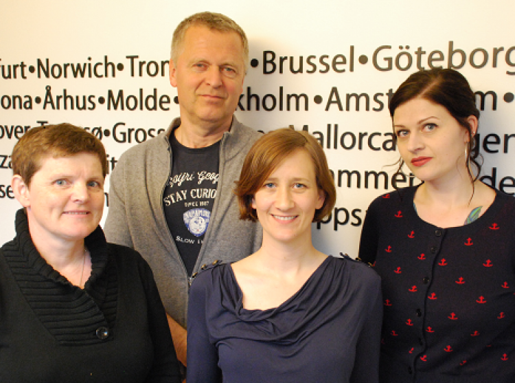 Elisabeth Dyvik, Helge Lunde, Cathrine Helland and Marianne Hovdan. Photo.
