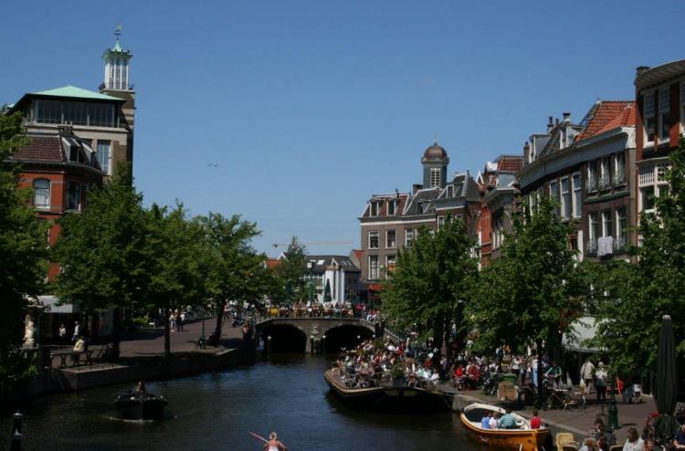 The City of Leiden in the Netherlands Photo.