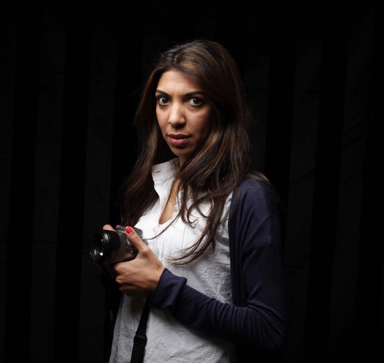 Bahrainian journalist Nazeeha Saeed, in ICORN residency in the City of Paris. Photo.