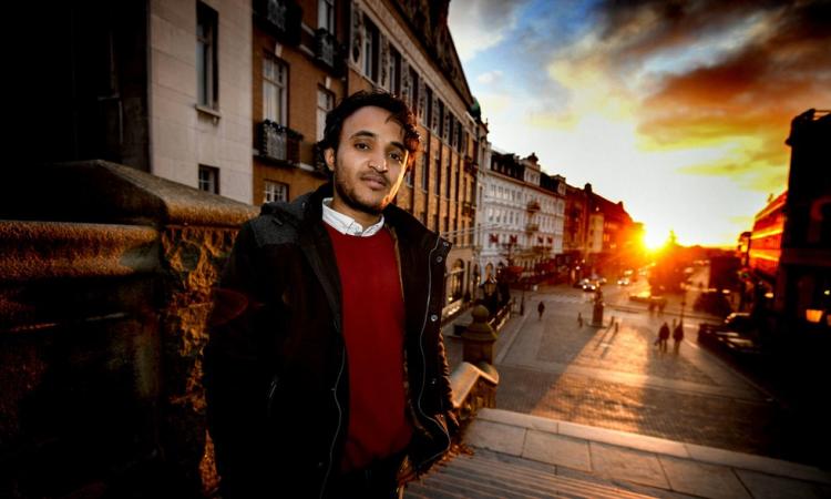 Abduljabbar Alsuhili, actor, screenwriter and director from Yemen is first ICORN writer-in-residence in Helsingborg. Photo: Sven-Erik Svensson. Photo.