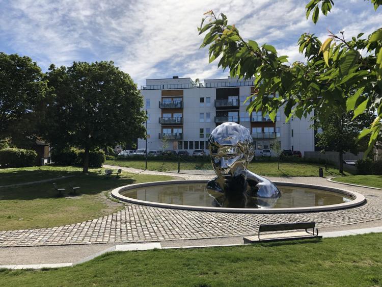 The ‘Genesis’ sculpture in Sarpsborg. Photo: Ole Christian Foss