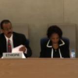 Ethiopian delegates at the 19th UPR session on May 6, 2014 Geneva, Switzerland.  Picture from Ethiopian Observatory
